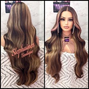Human Hair Blended Lace Front Wig